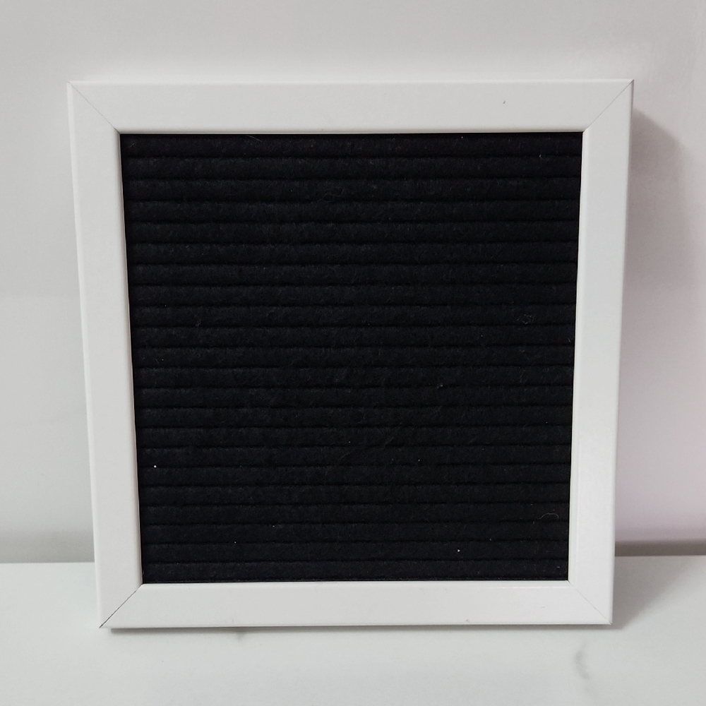 White and Black Letter Board
